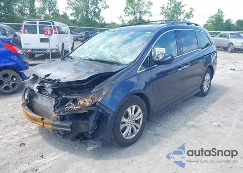 2014 Honda Odyssey Ex-L z USA, uszkodzony, nr VIN 5FNRL5H64EB024055